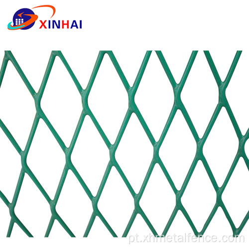 Cerca de malha de arame expandida de metal PVC aço inoxidável